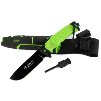 Cuchillo de supervivencia Ganzo Green G8012V2-LG 11.3cm