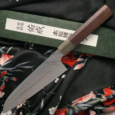 Japanilainen Santoku-veitsi Sukenari Damascus SG2 S-620 19.5cm