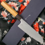 Japanilainen Santoku-veitsi T. Ikeda Oliivi TIKS17OLCM 17cm