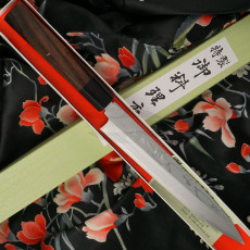 Yanagiba Japanese kitchen knife Hideo Kitaoka 11 Shirogami Layers CN-4207 21cm