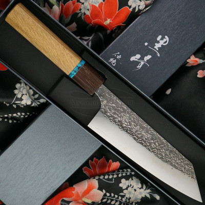 Bunka Japanese kitchen knife Yu Kurosaki Shizuku R2 Oak ZR-165BUOWQ 16.5cm