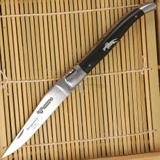 Folding knife Laguiole en Aubrac Cavalier Tin/Ebony L0212E21/FSI1 12cm