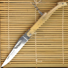 Folding knife Laguiole en Aubrac with corkscrew Horn L0612PCI/FSI1 12cm