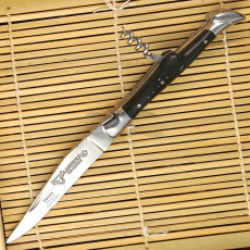 Folding knife Laguiole en Aubrac with corkscrew Ebony L0311EBI/SSI1 11cm