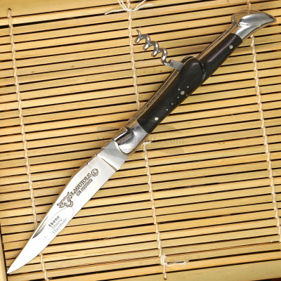 Folding knife Laguiole en Aubrac with corkscrew Ebony L0311EBI