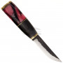 Finnenmesser Korpikannel Puukko acrylic Red/Black 9cm