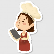 Sticker Cook Girl cogi