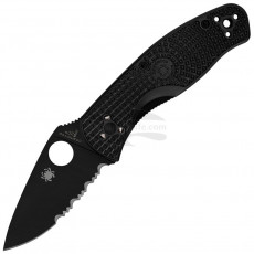 Serrated folding knife Spyderco Persistence Lightweight Black 136PSBBK 7cm