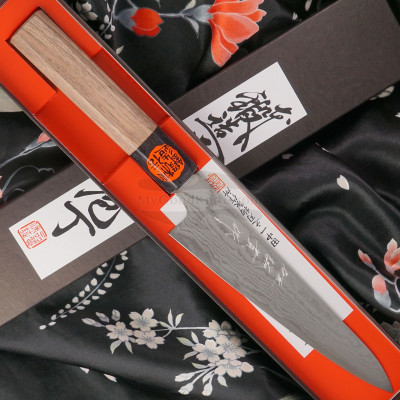 Petty Japanese kitchen knife Shigeki Tanaka VG10 Damascus ST-1403 15cm