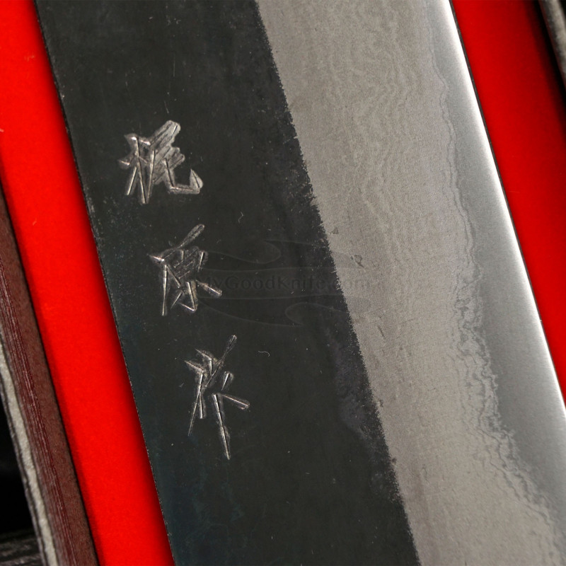 Nakiri Japanese kitchen knife Tsutomu Kajiwara TK1118BGA 18cm for sale