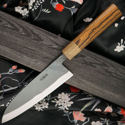 Gyuto Japanese kitchen knife Daisuke Nishida Shirogami Bocote DN-11212BGA