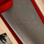 Bunka Japanese kitchen knife Takeshi Saji VG10 Colored Damascus HI-11206 17cm