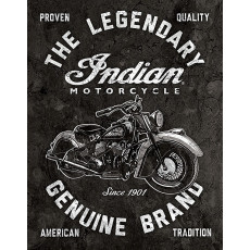 Cartel de chapa Legendary Indian Motorcycle TSN2300