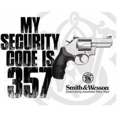 Cartel de chapa S&W Security Code 357 TSN2480