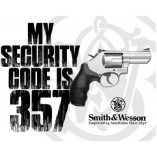 Жестяная табличка S&W Security Code 357 TSN2480