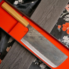 Nakiri Japanese kitchen knife Ittetsu Shirogami Tall 75 mm IW-11840Z 18cm
