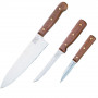 Messerset Chicago Cutlery Walnut Tradition 3 Piece Set 13305 10.2cm