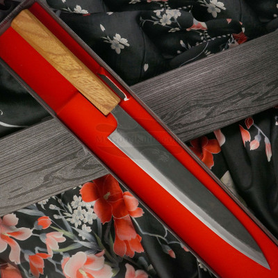 Sujihiki Japanisches Messer Ittetsu Shirogami Iron Clad IW-11812Z 24cm