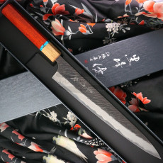 Sujihiki Japanese kitchen knife Yu Kurosaki Fujin Super Aogami ZAF-270SL 27cm