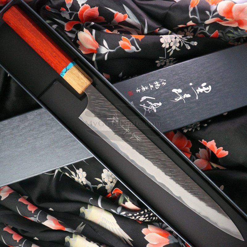 Sujihiki Japanese kitchen knife Yu Kurosaki Fujin Super Aogami ZAF