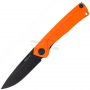 Folding knife ANV Z200 DLC Black Orange ANVZ200-023 8.5cm