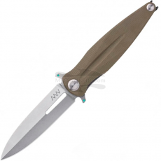 Folding knife ANV Z400 Stonewash Olive ANVZ400-006 10cm