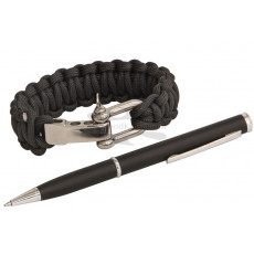 Тактическая ручка Rough Rider Black Bracelet Combo 1854