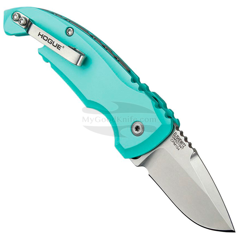 Folding knife Hogue A01 Microswitch Teal 24123 5.1cm for sale