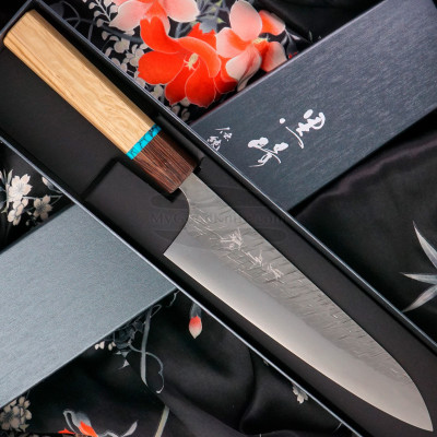Japanilainen kokkiveitsi Gyuto Yu Kurosaki Raijin Forged Cobalt ZCS-210CHOWQ 21cm