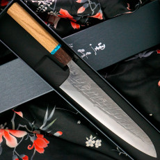 Японский кухонный нож Гьюто Yu Kurosaki Raijin Forged Cobalt ZCS-240CH 24см