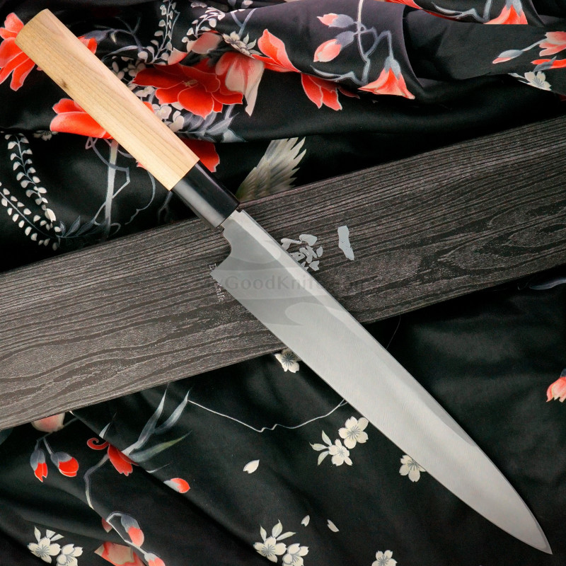 KAI Wasabi Black Yanagiba Messer 21 Cm  Japanisches Sushi-Messer, 6721Y,  56 HRC Bonsai Messer