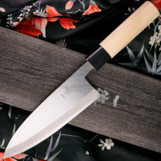 Deba Japanese kitchen knife Ittetsu Forge-welded Shirogami 2 for left-handed IJF-11108L 18cm