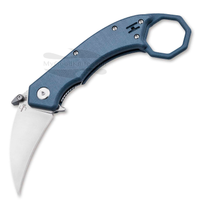 Folding karambit knife Böker Plus HEL Blue/Grey 01BO516 6.1cm
