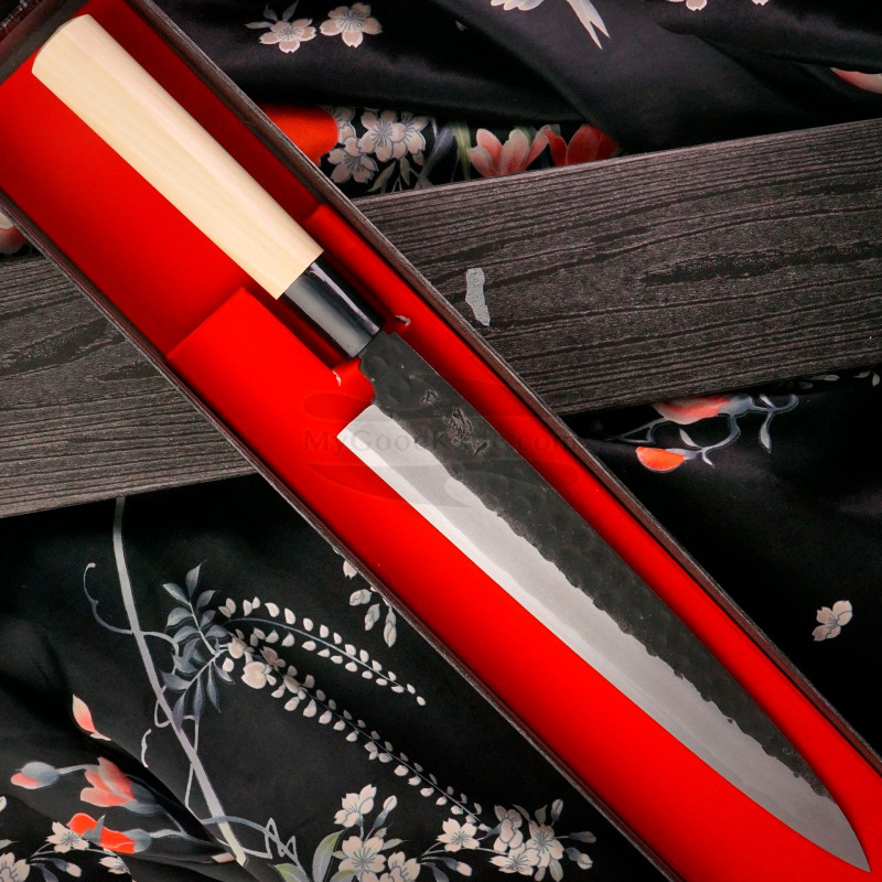 Yanagiba Japanese kitchen knife Ittetsu Forge-welded Shirogami 2 IJF-15124 24cm
