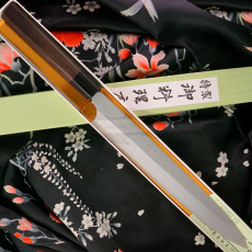 Японский кухонный нож Янагиба Hideo Kitaoka 11 слоев Shirogami CN-4209 27см