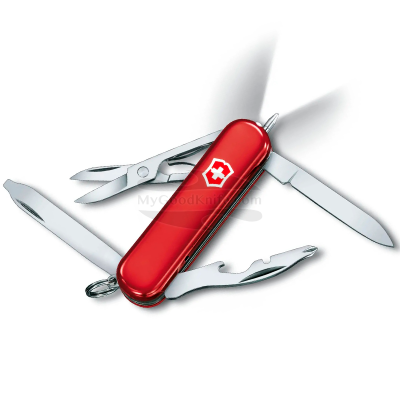 Victorinox Swiss Army Steel Knife Classic Multi-Tool, w/ Key Ring, Red