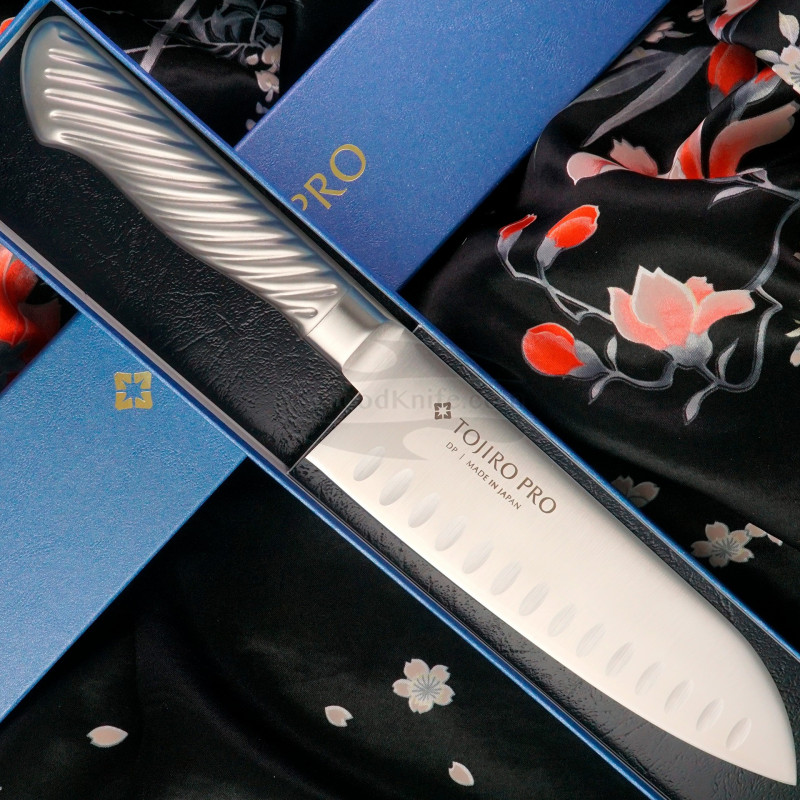 Tojiro Pro Santoku Japanese kitchen knife TOJIRO Pro F-895D 17cm for sale ...