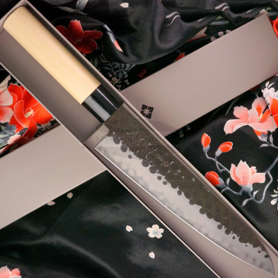 Японский кухонный нож Гьюто Tojiro VG10 Hammered F-1116 24см