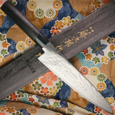Японский кухонный нож Гьюто Tojiro Shippu Black FD-1596 27см