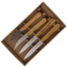 Steak knife Opinel Box of 4, olive ОО1830 10cm for sale