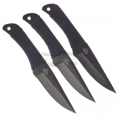 Throwing knife United Cutlery Hibben Cord Grip Black, set of 3 pcs 947B 10.5cm