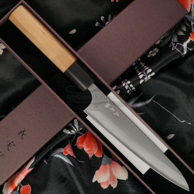 Японский кухонный нож Петти Yoshimi Kato Aogami super D-501 15см