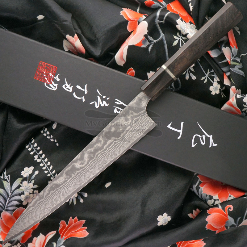 Sujihiki Japanese kitchen knife Seki Kanetsugu Pro J 6009 21cm for sale