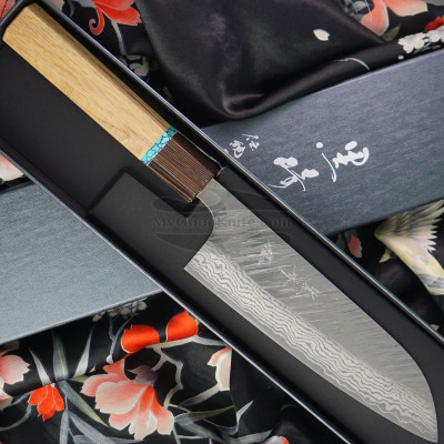 Japanese kitchen knife Santoku Yu Kurosaki Fujin VG10 Damascus ZVD-165SAOWQ 16.5cm