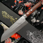 Santoku Japanese kitchen knife Kunio Masutani VG-10 Damascus M-1321 17cm