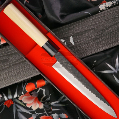 Японский кухонный нож Янагиба Ittetsu Forge-welded Shirogami 2 IJF-15122 18см