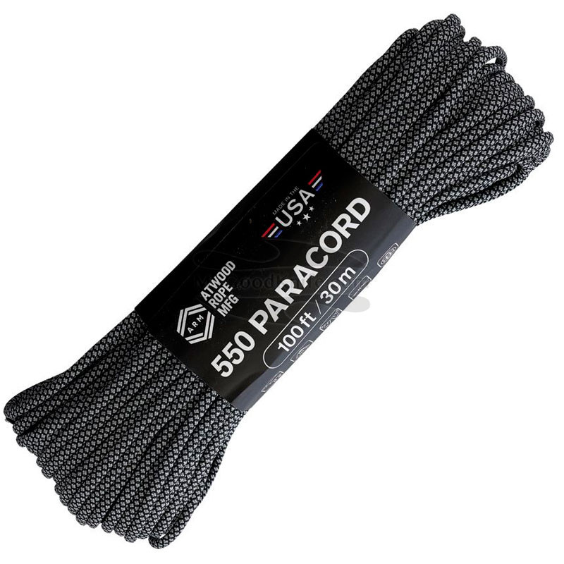 Paracord Atwood Rope Diamond Black/Grey RG1311H for sale
