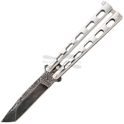 Balisong Bear&Son Damascus Butterfly SS14AD 10.4cm