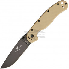 Taschenmesser Ontario RAT-1 Desert Tan Griff, schwarze Klinge 8846DT 9cm