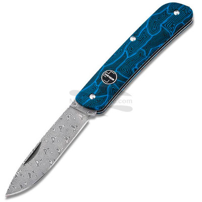 Folding knife Böker Plus Tech Tool Damascus Blue 01BO559DAM